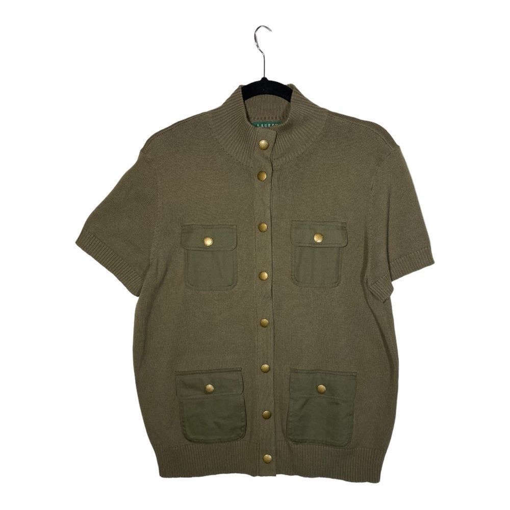 Lauren by Ralph Lauren Military Top